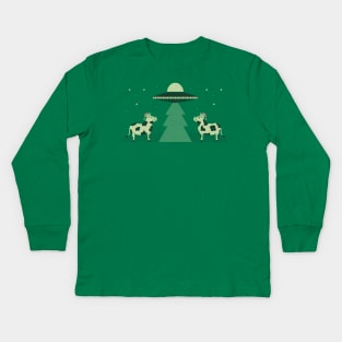 Merry Abduction Kids Long Sleeve T-Shirt